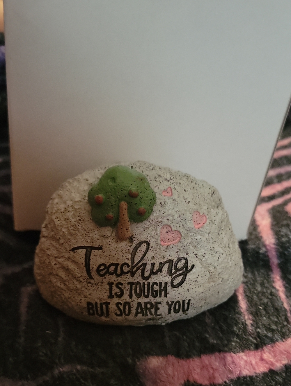 Decorative Teacher Rock Paperweight